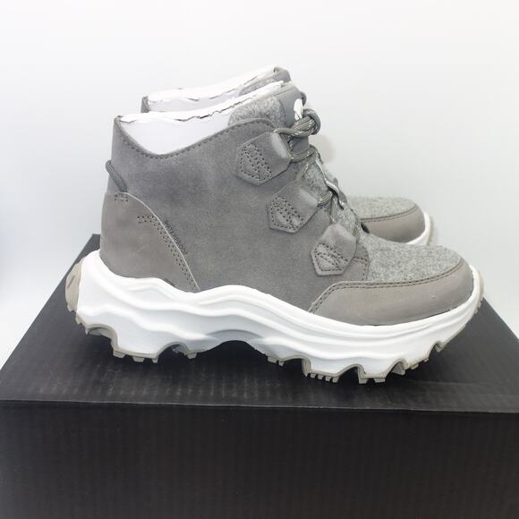 NEW Sorel Women's 6 Kinetic Breakthru Caribou Sneaker Boots Quarry Gray - Picture 7 of 10